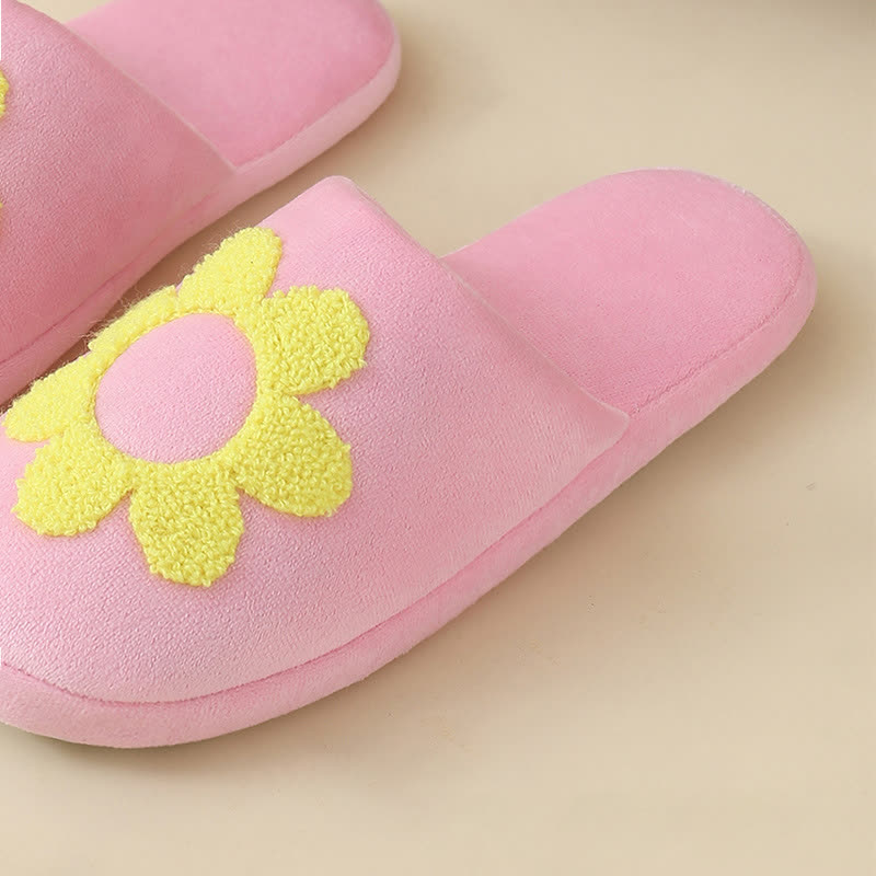 Plus Size Cute Floral Print Slippers - image 4