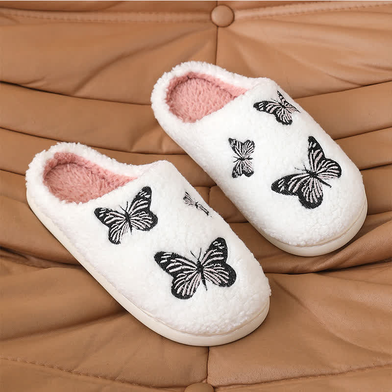 Plus Size Cute Butterfly Print Slippers - image 4