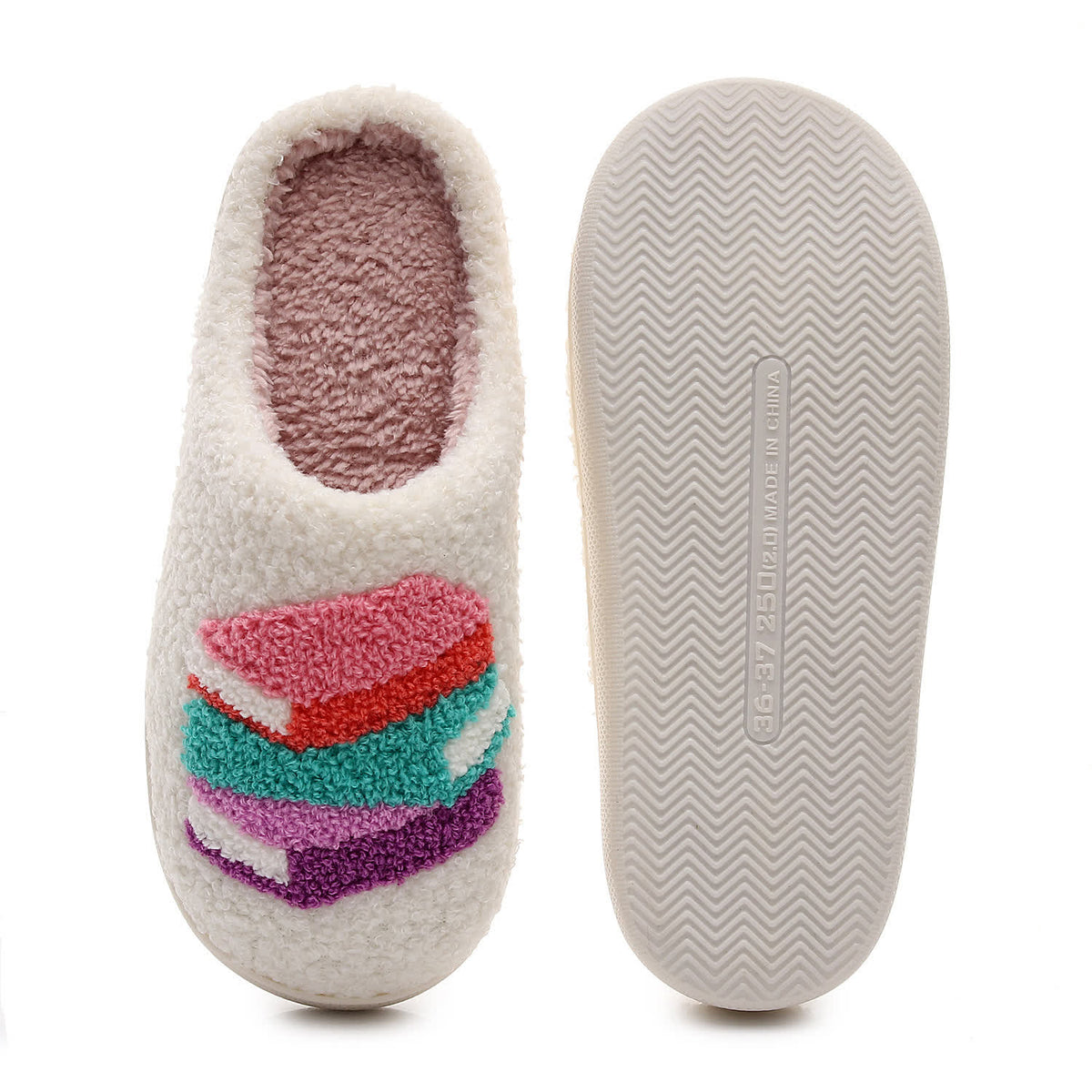 Plus Size Book Print Slippers - image 3