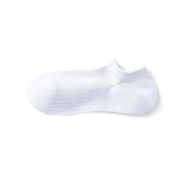 Cotton Sweat-wicking Mesh Breathable No Show Socks(7 Pairs) - White - EU39-44(US6-10) - image 3