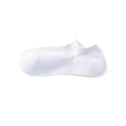 Cotton Sweat-wicking Mesh Breathable No Show Socks(7 Pairs) - White - EU39-44(US6-10) - image 3