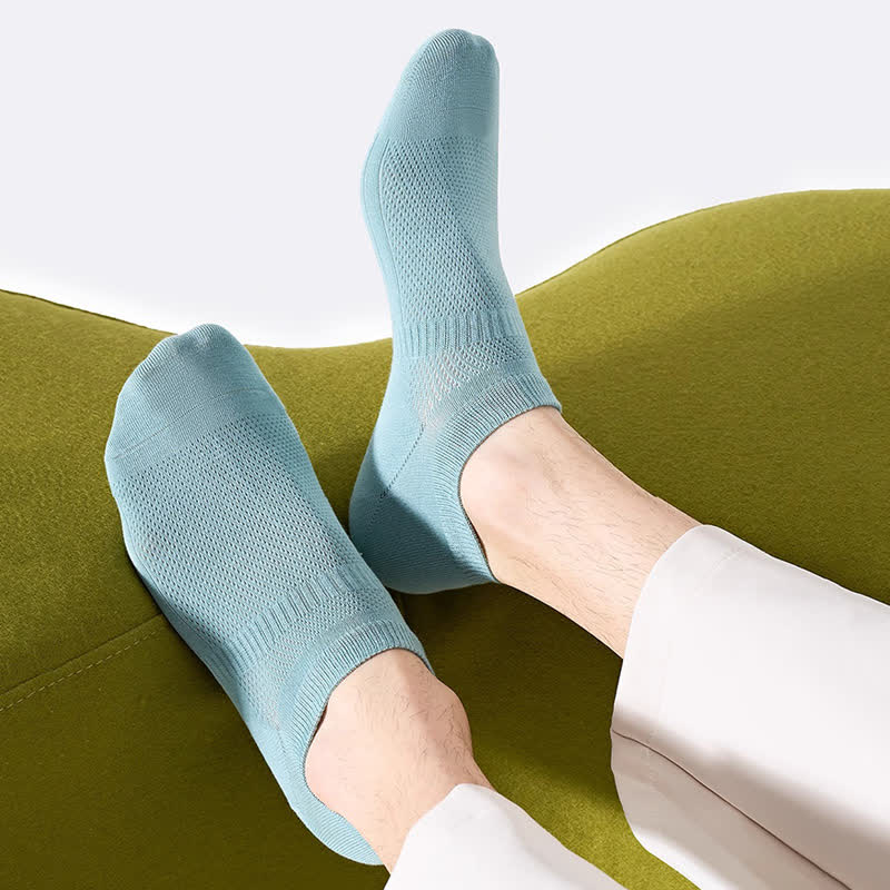 Cotton Sweat-wicking Mesh Breathable No Show Socks(7 Pairs) - image 6