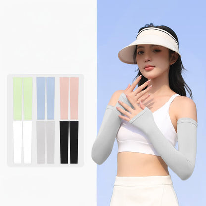 Outdoor Sports Sun Protection Ice Silk Arm Sleeves - image 1