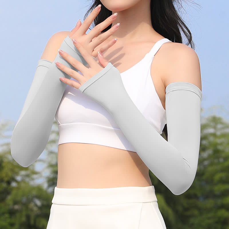 Outdoor Sports Sun Protection Ice Silk Arm Sleeves - image 6
