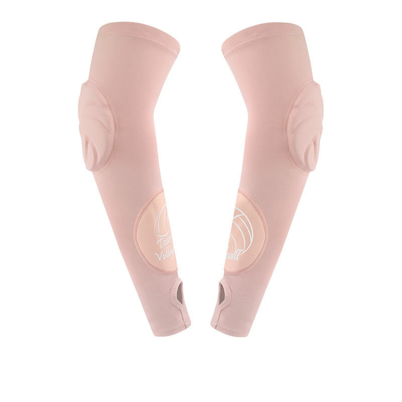 Finger Loop Sports Arm Compression Sleeve - Pink - XL - image 9