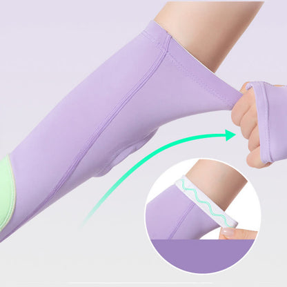 Finger Loop Sports Arm Compression Sleeve - image 3