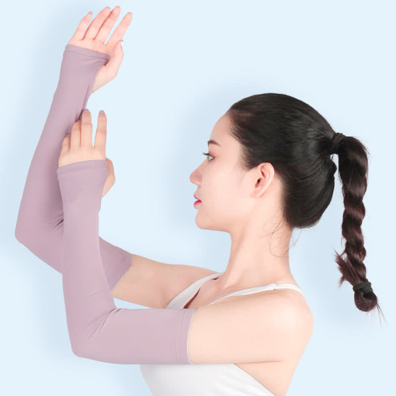 Finger Loop Sun Protection Arm Sleeves - image 7