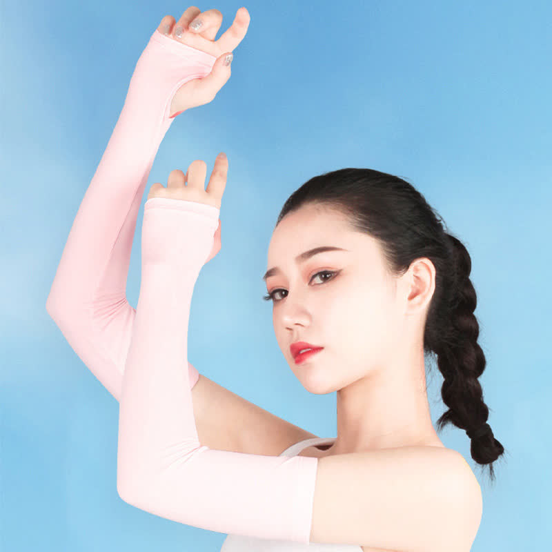 Finger Loop Sun Protection Arm Sleeves - image 2