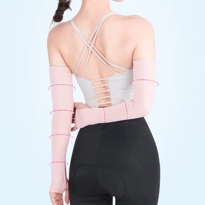 Finger Loop Sun Protection Arm Sleeves - image 3