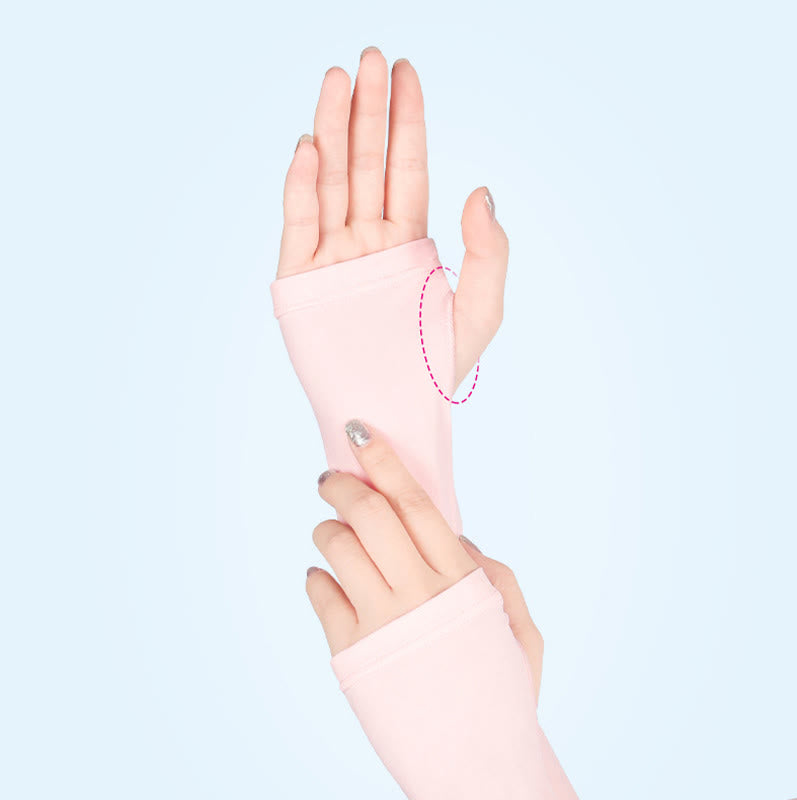 Finger Loop Sun Protection Arm Sleeves - image 5