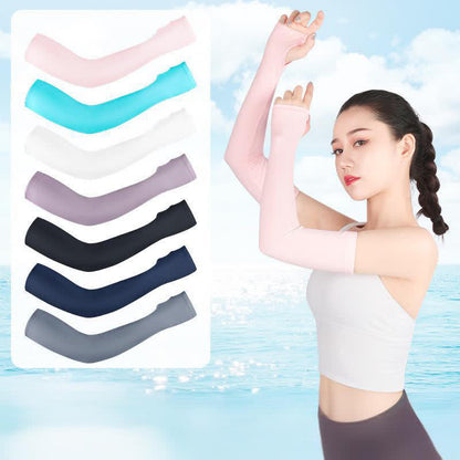 Finger Loop Sun Protection Arm Sleeves - image 0