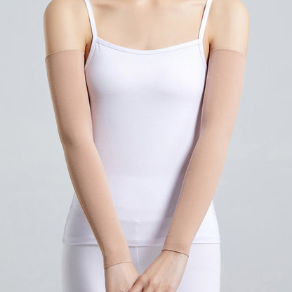 Long Modal Arm Sleeves(2 Pairs) - Nude - XL - image 2