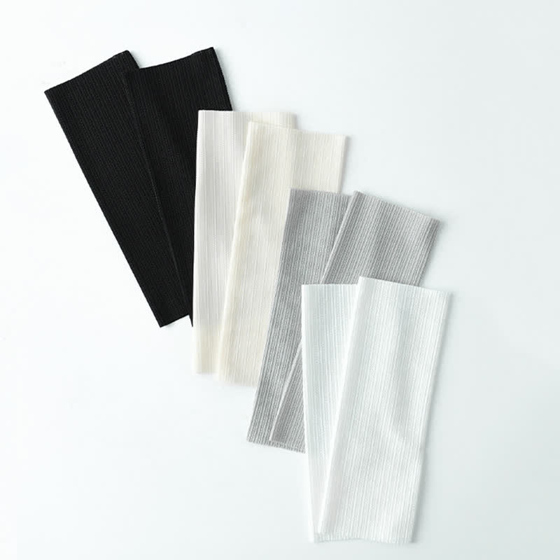 Wheat Jacquard Ice Silk Ankle Sleeves(2 Pairs) - image 1