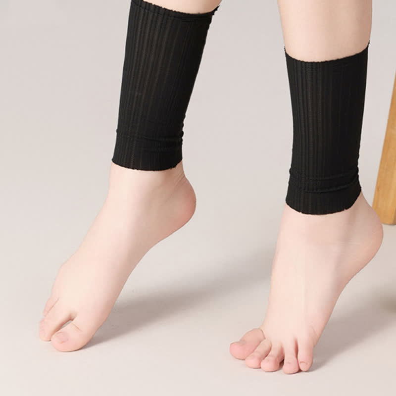 Wheat Jacquard Ice Silk Ankle Sleeves(2 Pairs) - image 3