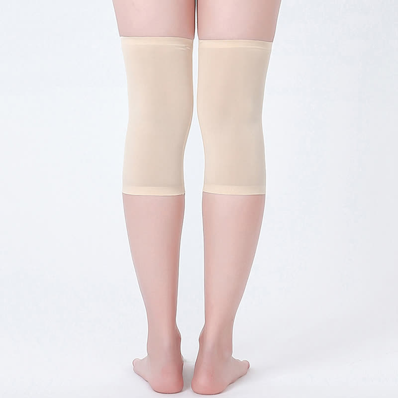 Non-slip Seamless Mulberry Silk Knee Sleeves - image 7