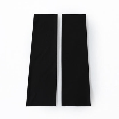 Solid Color Basic Breathable Calf Sleeves - Black - XL - image 13