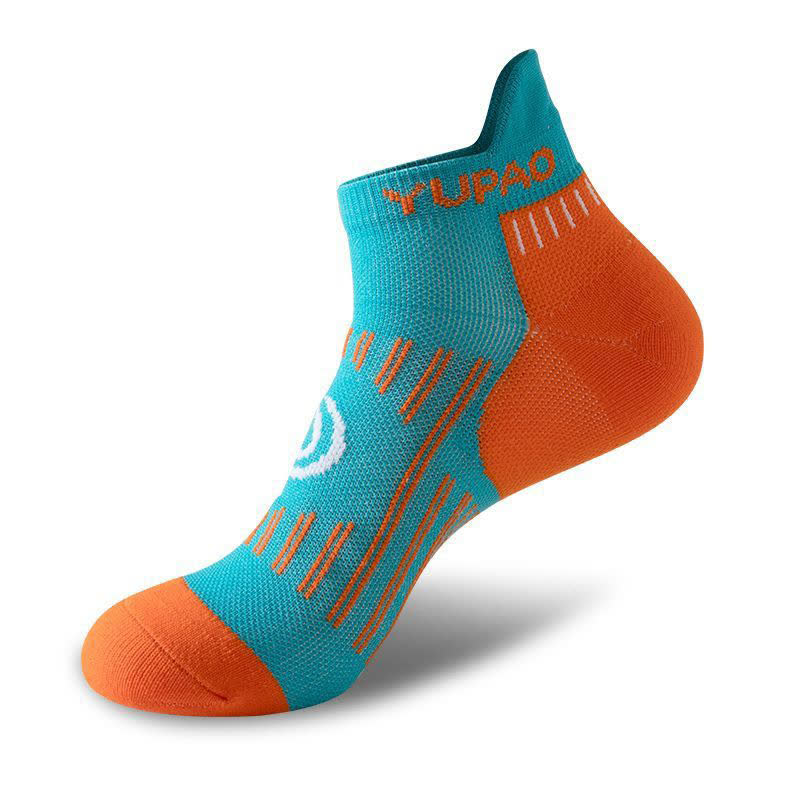 Plus Size Color Block Sports Ankle Compression Socks(5 Pairs) - Blue - EU38-45(US5-11) - image 11