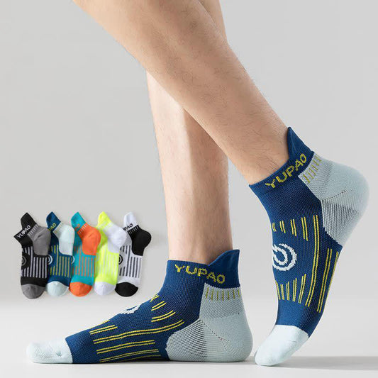 Plus Size Color Block Sports Ankle Compression Socks(5 Pairs) - image 0