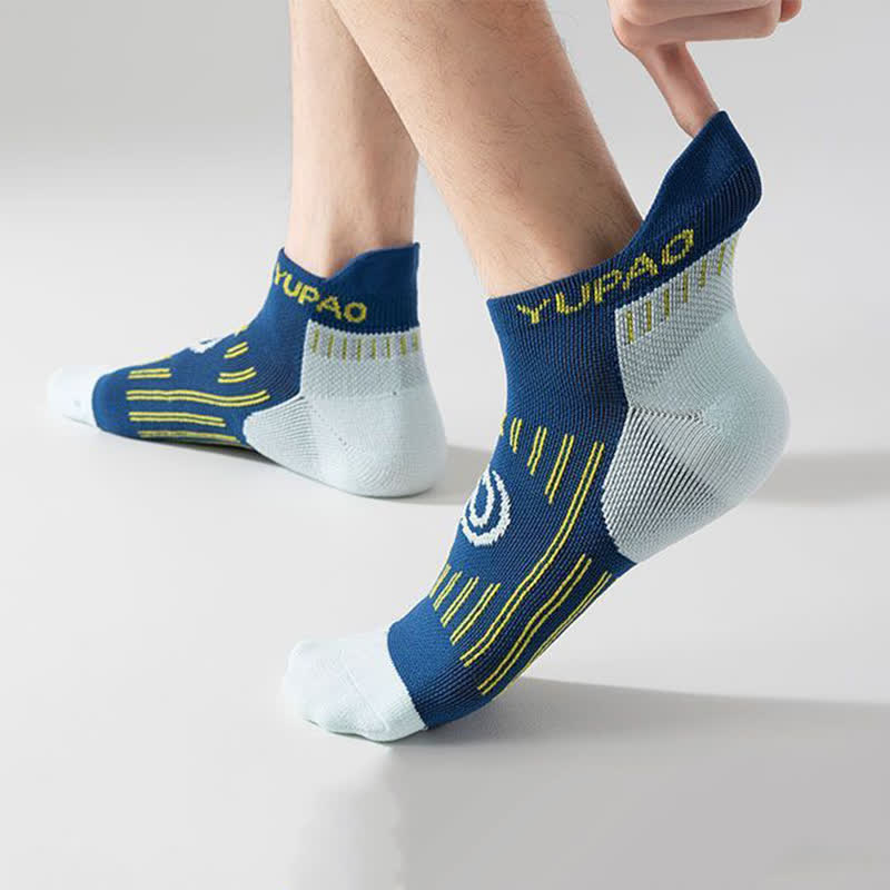 Plus Size Color Block Sports Ankle Compression Socks(5 Pairs) - image 5