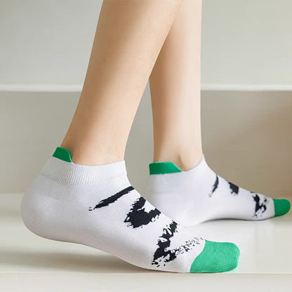 Plus Size Ink Brush Ankle Compression Socks(5 Pairs) - image 2