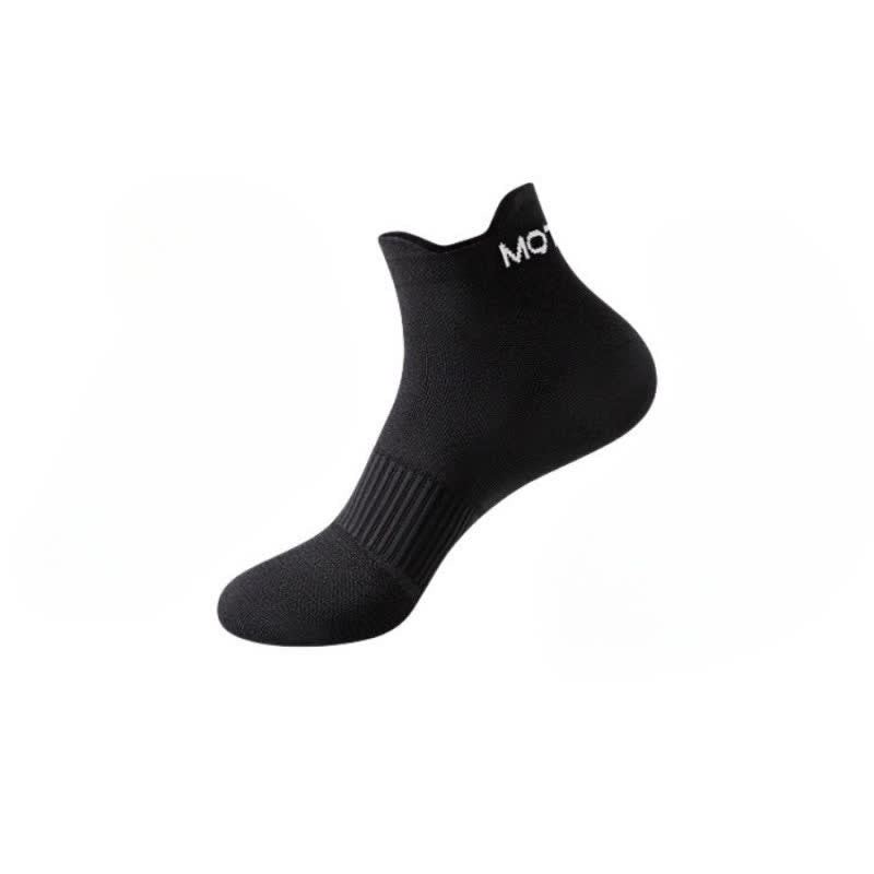 Plus Size Pinstripe Sports Ankle Compression Socks(6 Pairs) - Black - EU36-44(US3-10) - image 6