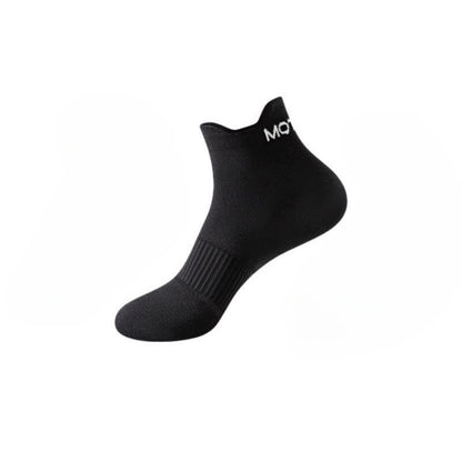 Plus Size Pinstripe Sports Ankle Compression Socks(6 Pairs) - Black - EU36-44(US3-10) - image 6