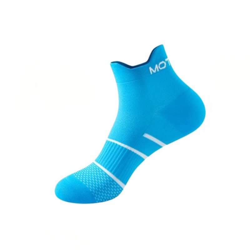 Plus Size Pinstripe Sports Ankle Compression Socks(6 Pairs) - Blue - EU36-44(US3-10) - image 8