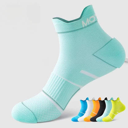 Plus Size Pinstripe Sports Ankle Compression Socks(6 Pairs) - Multicolor - EU36-44(US3-10) - image 1