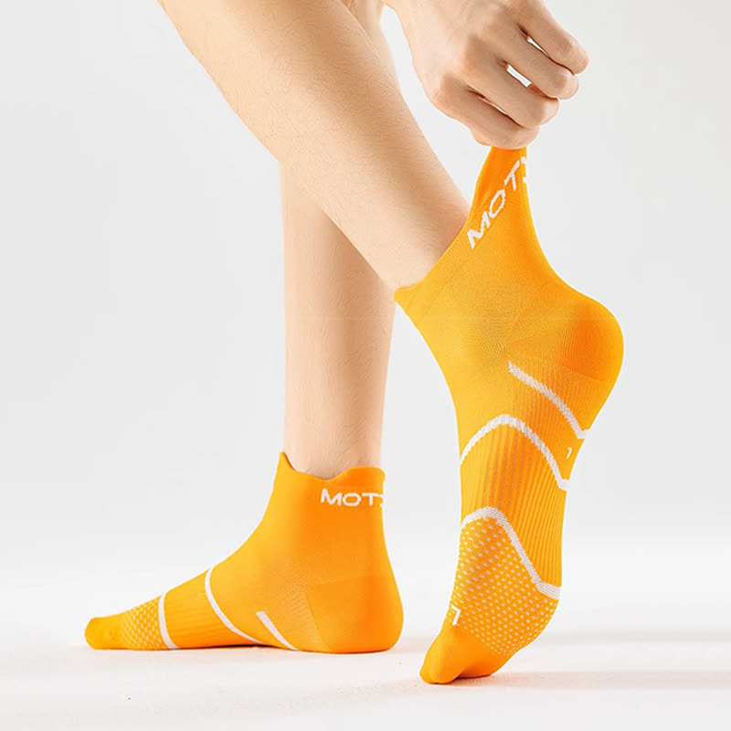 Plus Size Pinstripe Sports Ankle Compression Socks(6 Pairs) - image 3