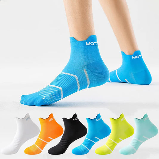 Plus Size Pinstripe Sports Ankle Compression Socks(6 Pairs) - image 0