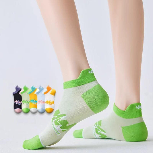 Cotton Geometric Ankle Compression Socks(5 Pairs) - image 0