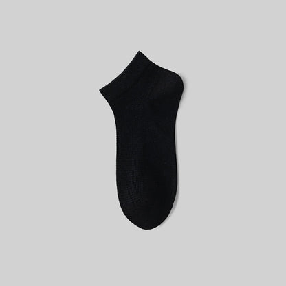 Mesh Breathable Mulberry Silk No Show Socks(9 Pairs) - Black - EU36-40(US3-7) - image 4