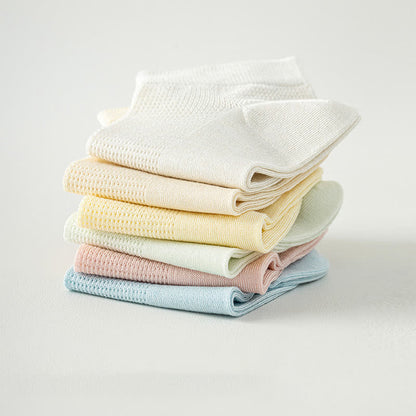 Mesh Breathable Mulberry Silk No Show Socks(9 Pairs) - image 1