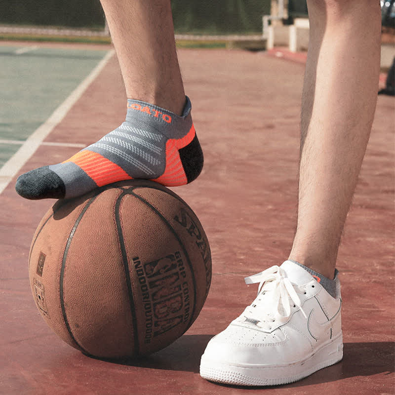 Colorblock Letter Print Ankle Compression Socks(5 Pairs) - image 8