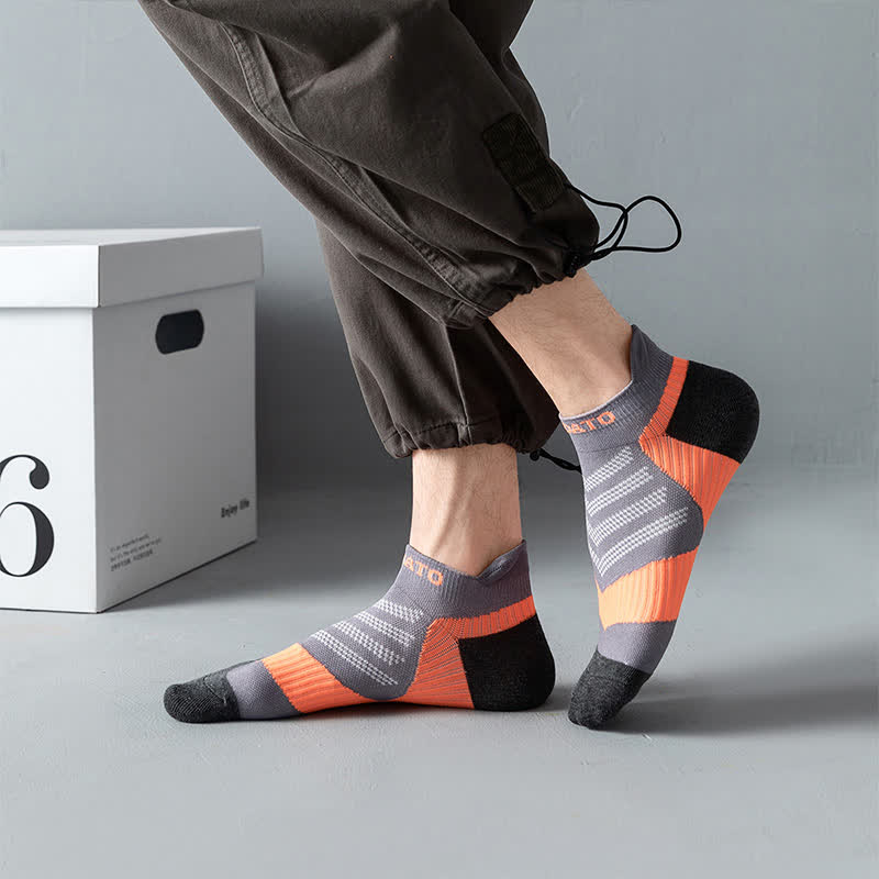 Colorblock Letter Print Ankle Compression Socks(5 Pairs) - image 7