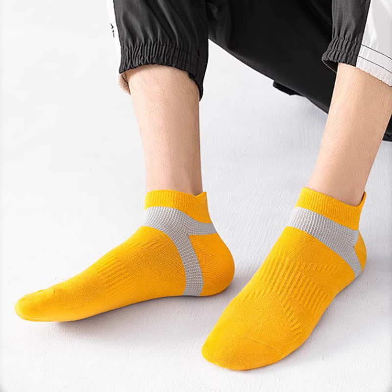 Anti-blister Cotton Athletic Ankle Compression Socks(5 Pairs) - image 7