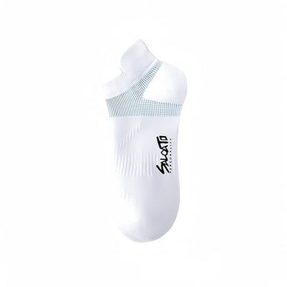 Anti-blister Cotton Athletic Ankle Compression Socks(5 Pairs) - White - EU39-44(US6-10) - image 4