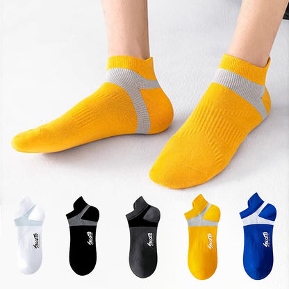 Anti-blister Cotton Athletic Ankle Compression Socks(5 Pairs) - image 0