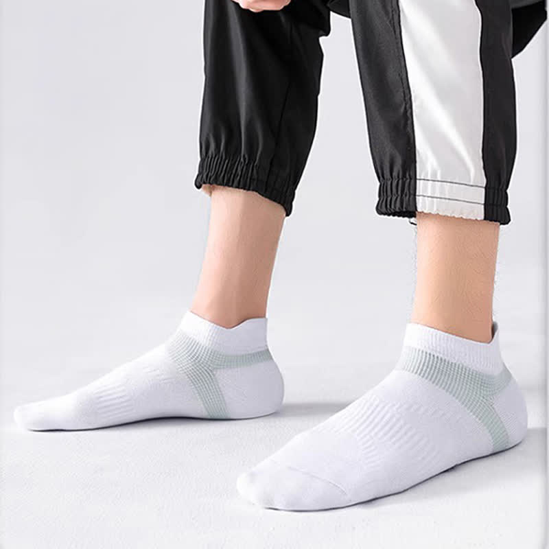 Anti-blister Cotton Athletic Ankle Compression Socks(5 Pairs) - image 3