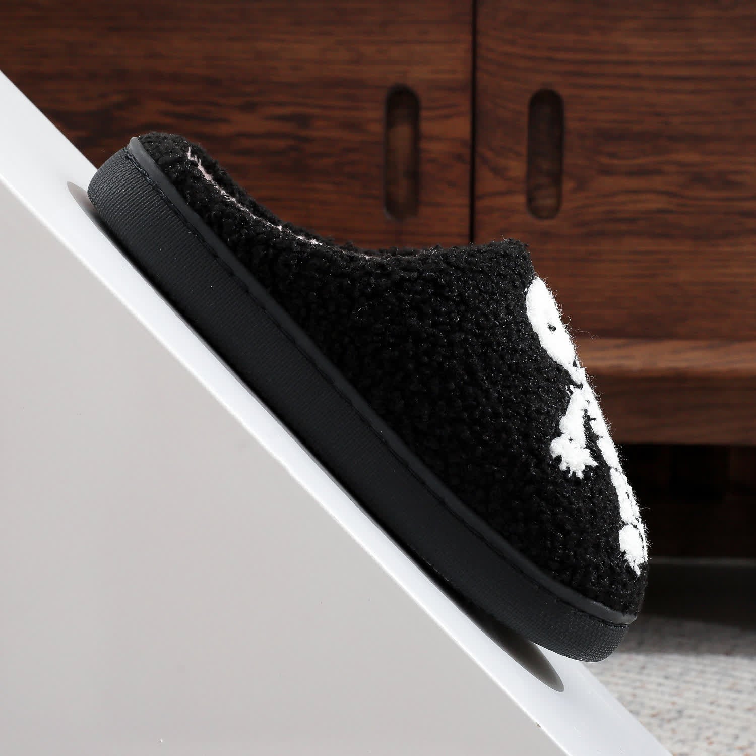 Plus Size Halloween Horror Skeleton Slippers - image 7