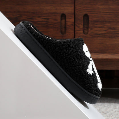 Plus Size Halloween Horror Skeleton Slippers - image 7