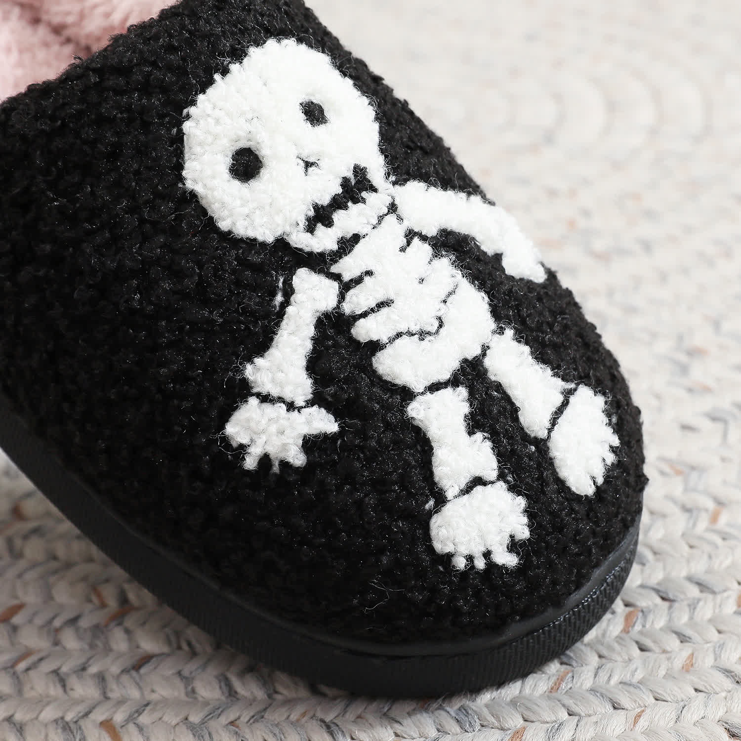 Plus Size Halloween Horror Skeleton Slippers - image 6