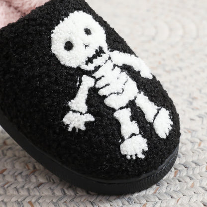 Plus Size Halloween Horror Skeleton Slippers - image 6