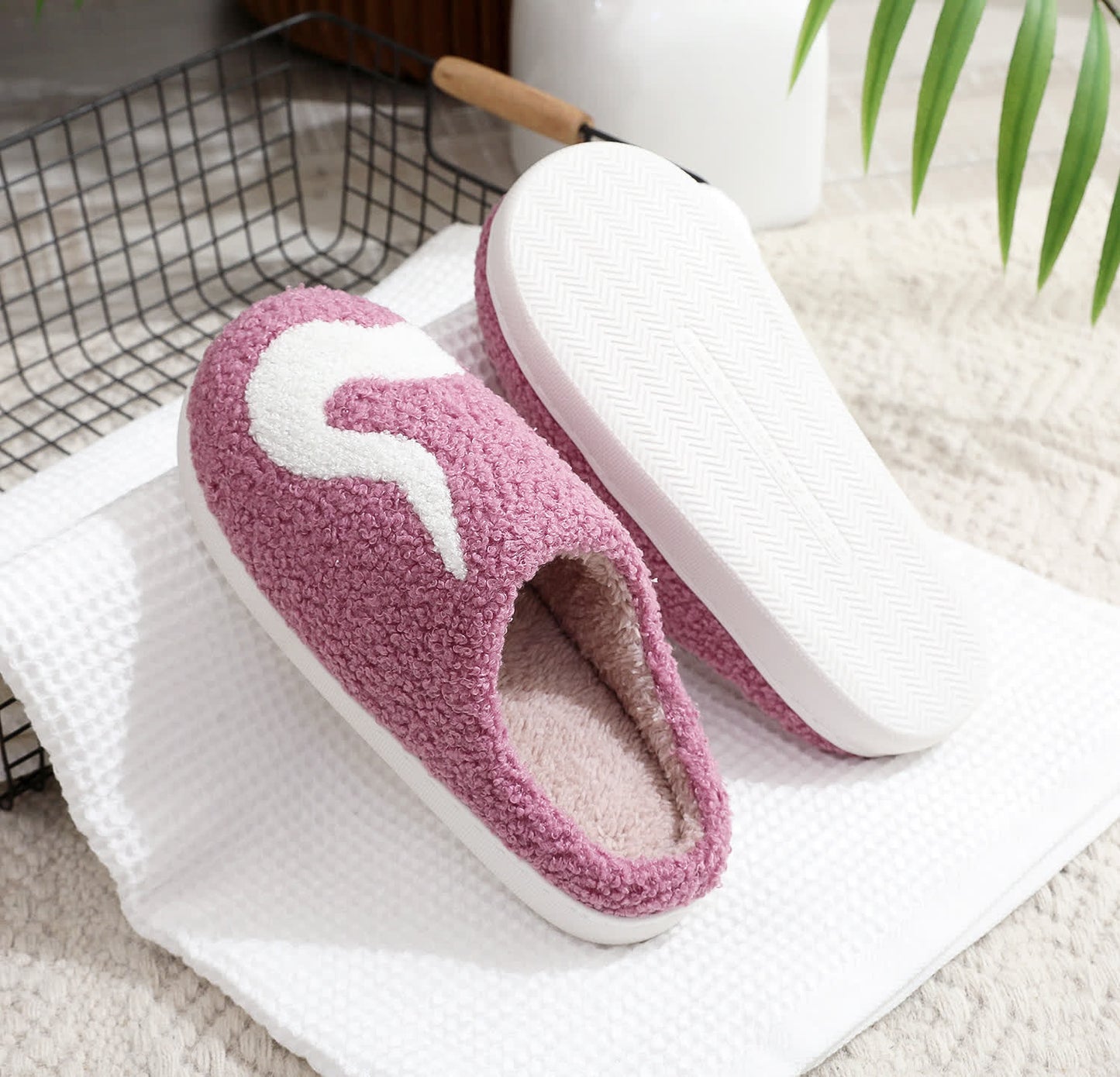Plus Size Halloween Purple Ghost Slippers - image 11