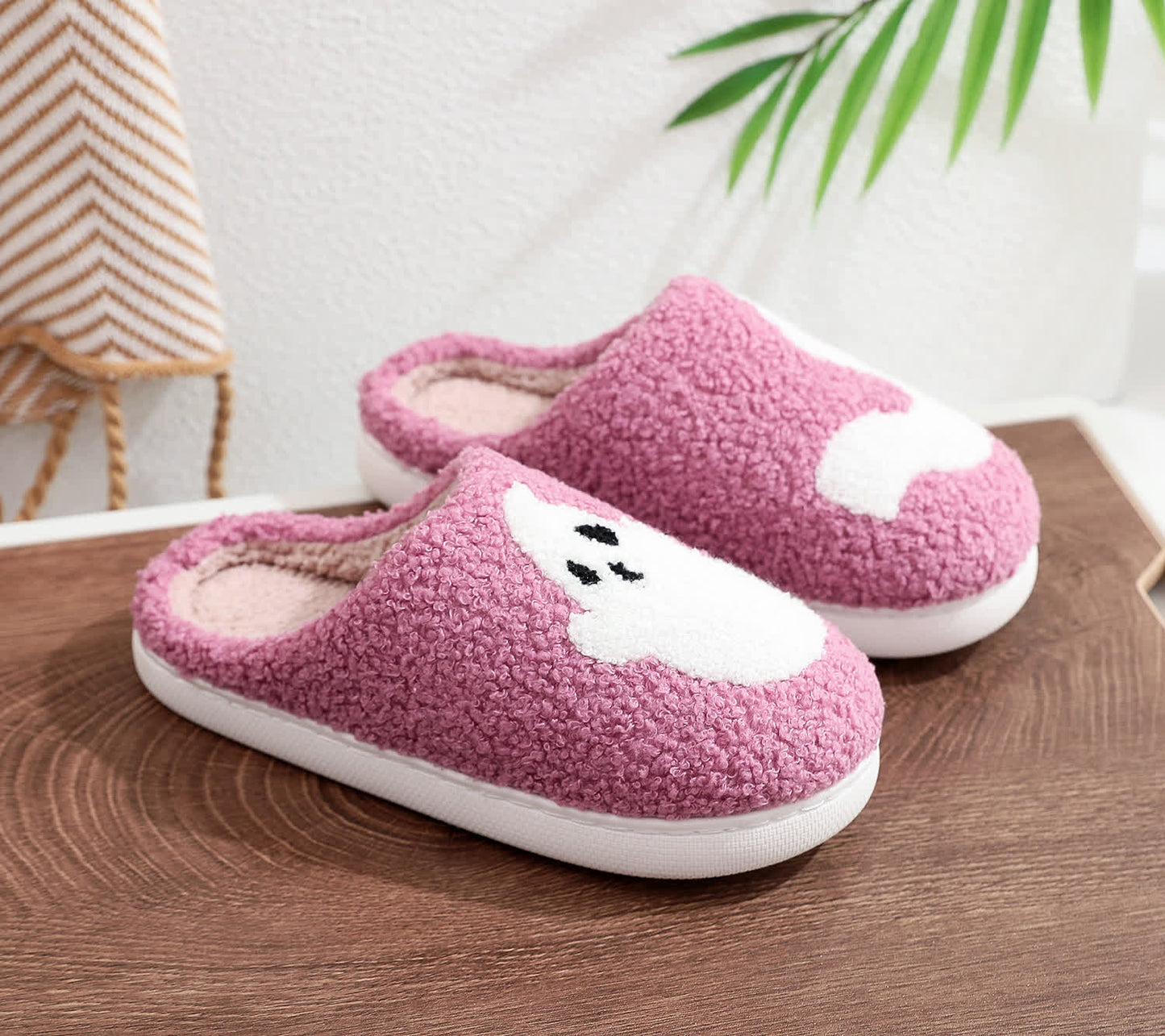 Plus Size Halloween Purple Ghost Slippers - image 7