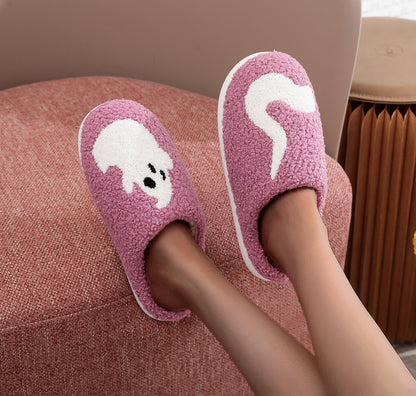 Plus Size Halloween Purple Ghost Slippers - image 5
