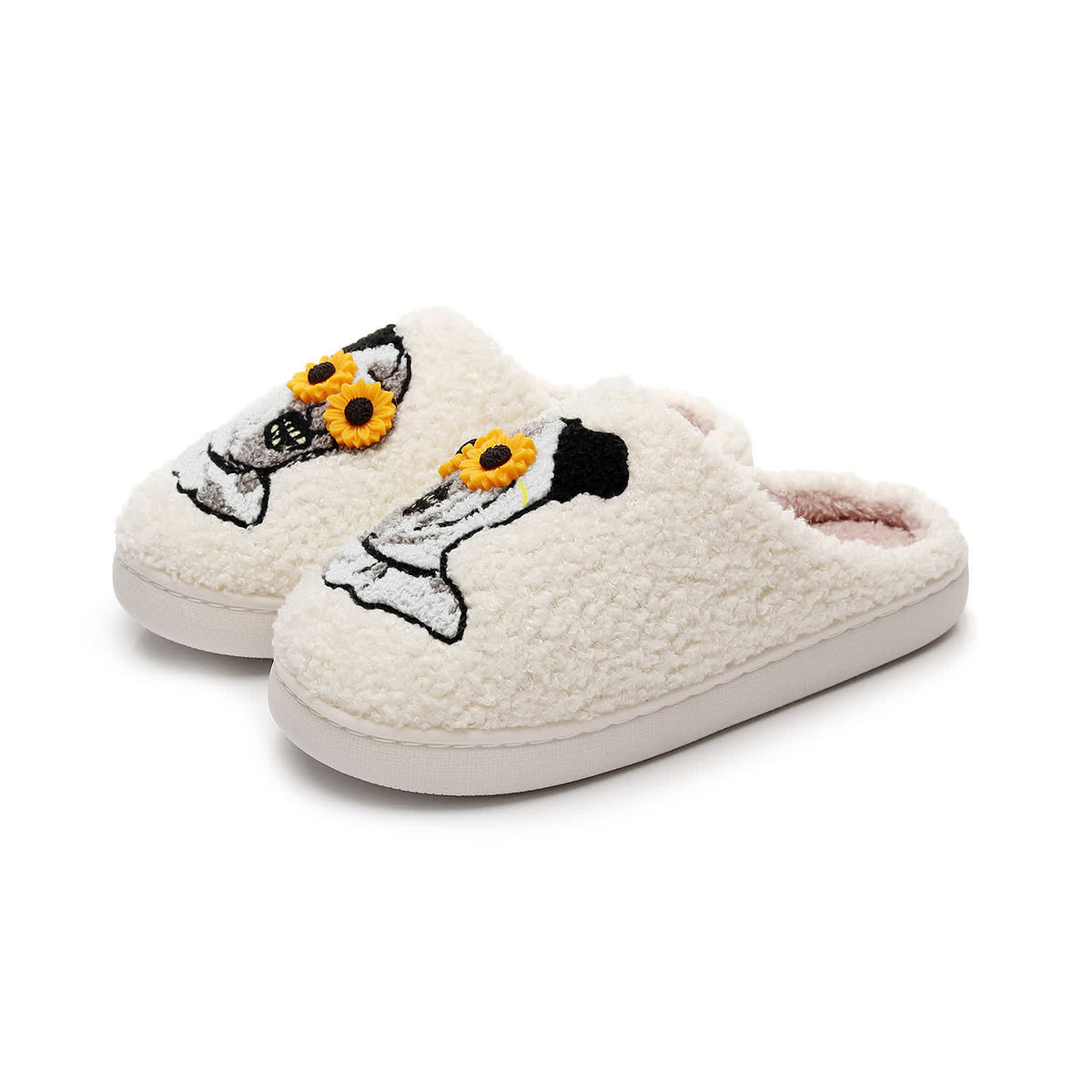 Halloween Skull Slippers with Flower Glasses - image 14