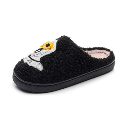 Halloween Skull Slippers with Flower Glasses - image 6