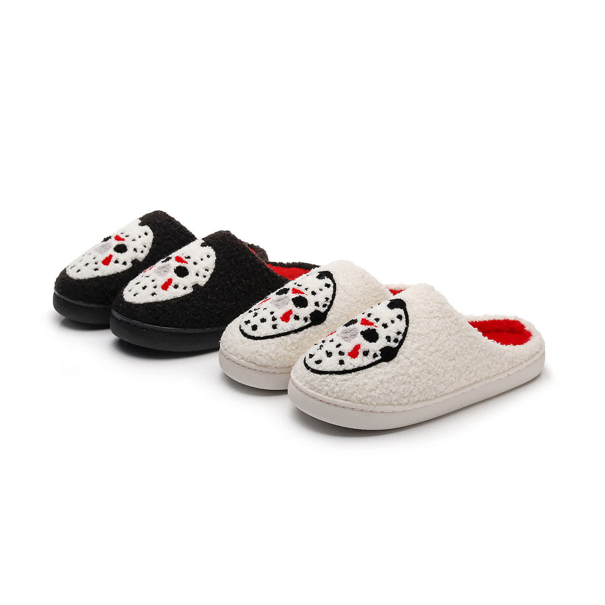 Plus Size Halloween Cartoon Spooky Print Slippers - image 1