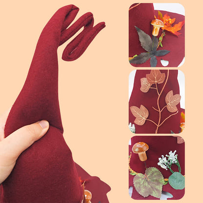 Halloween Red Leaf  Wizard Hat - image 1